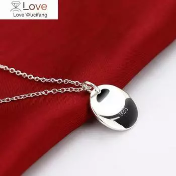 Специальное предложение 925 пробы серебряная классическая круглая открытка с подвеской на шею для женщин праздничные подарки вечеринка свадьба аксессуары ювелирные изделия