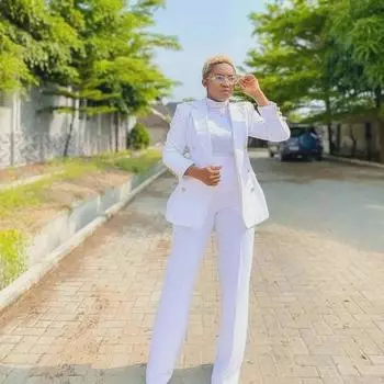 Специальное предложение: Белые брюки и длинный рукав модный повседневный профессиональный костюм в стиле богини XL фиолетовый