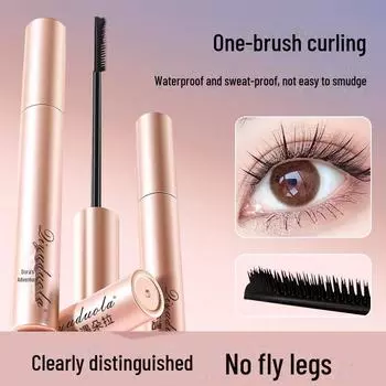 Специальное предложение мая: Тушь для ресниц и основа под макияж Aibiduola Slim Curl для создания густых, фиксированных завитков null коричневый