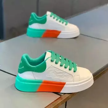 Специальное предложение Мужская обувь Цветные блоки Красивая модная повседневная обувь Молодежная дышащая удобная спортивная обувь для скейтбординга 39