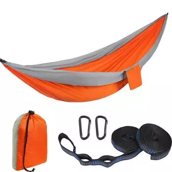 Специальное предложение Spot Парашютный тканевый гамак Outdoor210TNylon Кемпинг Двойной Amazon Горячий завод продаж оранжевый