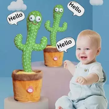 Специальное предложение: Танцующая и поющая игрушка «Кактус» для детей — идеальный подарок на День защиты детей!