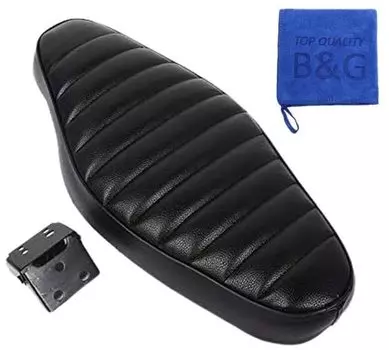 Специальное сиденье для Cub Super Cub C50 C70 C90 Little Cub Двойное сиденье Длинное сиденье Сиденье Cobra Style Tuck Roll [Комфортная езда] чёрный