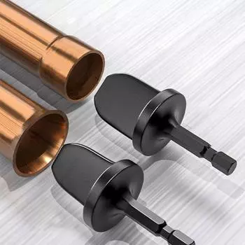 Специальное сверло для развальцовки медных труб, кондиционер, холодильник, инструмент для установки медных труб, 5 шт., шестиугольная ручка 1/4 дюйма