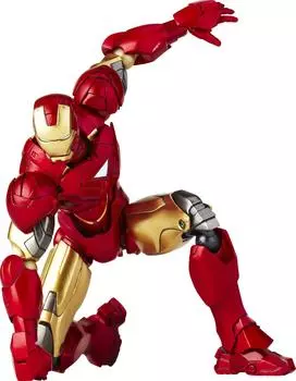 Специальные эффекты Revoltech Iron Man 2 Iron Man Mark 6 окрашенная фигурка Новая версия пакета Legacy OF Revoltech Немасштабируемый ABS&PVC