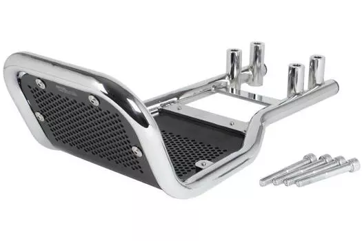 Специальные детали Комплект защиты двигателя Takegawa Chrome Alumite Cross Cub 50 Cross Cub 110 Покрытие/Черный (АА06) (JA45) 06-00-0009