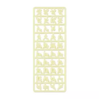 Специальные детали символов хирагана Sanrio для настройки, желтые 880833 (Майпачирун)
