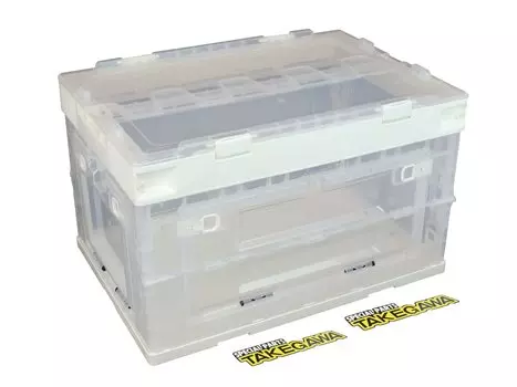 Специальные детали Складной контейнер TAKEGAWA 50 л прозрачный белый 08-01-0204