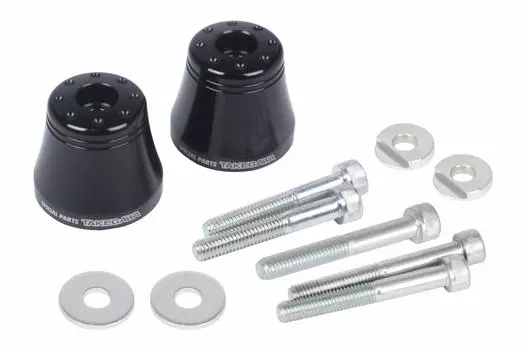 Специальные детали Takegawa Аксессуар Наконечник руля Алюминий Черный Универсальный 125 Grom Super Cub Cross Cub PCX (Обезьяна и т.д.) 06-01-0175 чёрный