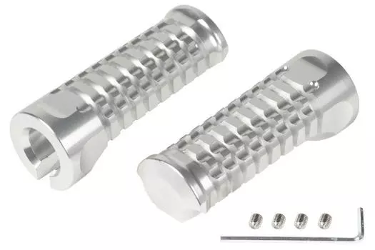 Специальные детали Takegawa Billet Aluminum Step Bar Kit Silver Super Cub Pro 50/50 Pro/110/110 06-13-0071