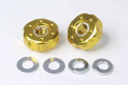 Специальные детали TAKEGAWA регулировочная гайка приводной цепи Gold Ducks Cub 125/CT125/Monkey/Super и т. д.. 06-03-0017 золотой