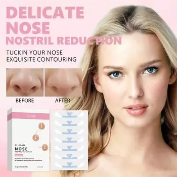 Специальные косплейные полоски для носа, уменьшающиеся крылья для носа, маленький нос, узкий тонкий нос, невидимая красота, уменьшающиеся наклейки для крыльев для носа