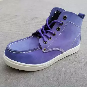 Специальные кожаные ботинки Martin Короткие ботинки из коровьей кожи Высокие ботинки Ретро-ботинки для инструментов Мужская обувь Повседневные женские ботинки Модные кожаные ботинки 38 фиолетовый