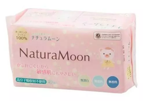 Специальные салфетки от вагинальных выделений Nippon Green Pax Natura Moon, набор из 40 штук x 6 пакетов