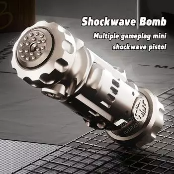 Специальный агент шок бомба рука захват имитация металл может бросить снаряд запуск мягкий пулевой пистолет снижение давления пуля запуск игрушка