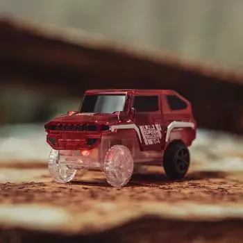 Специальный автомобиль для электроники для игрушек Magic Track с мигающими огнями, образовательный One Size красный