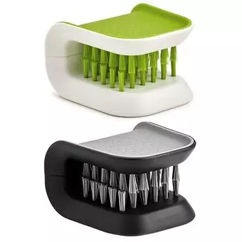 Специальный инструмент для чистки ремней безопасности салона автомобиля, двухсторонний складной лоток U-образной формы, губка, алмазная щетка, U-образный инструмент для мытья кухни чёрный