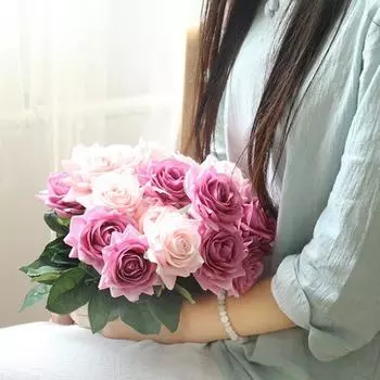 Специальный искусственный цветок своими руками, привлекательный декоративный элемент белый