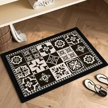 Специальный коврик для ванной комнаты Американский коврик для ног в ванную комнату Противоскользящий коврик для унитаза Водопоглощающий коврик Диатомовая грязь Быстросохнущий ковер 40 * 60CM