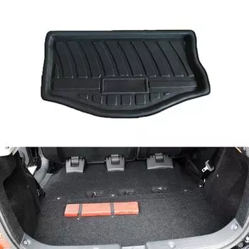 Специальный коврик для заднего багажника Suzuki Swift XS 5-дверный хэтчбек 2005~2010 Водонепроницаемый коврик для пола, аксессуар для багажника чёрный