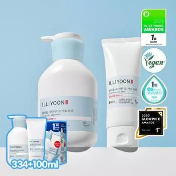 Специальный лосьон Illiyoon Ceramine Ato (334мл + 100мл настоящий подарок), Корейский уход за телом