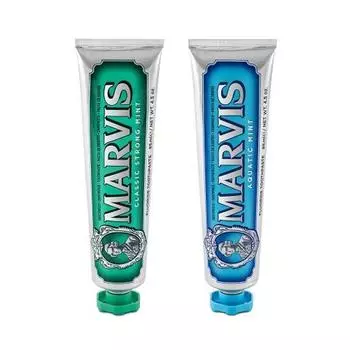 Специальный набор из 2 зубных паст Mavis (Классическая мята + Аква-мята)