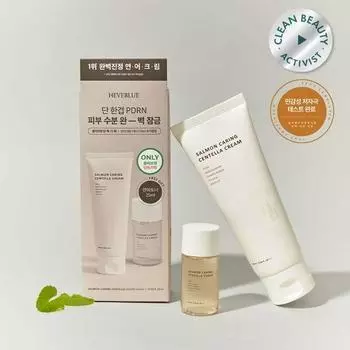 Специальный набор кремов Heve Blue Salmon Caring Centella (Крем с лососем 100 мл + Тоник с лососем 25 мл) (На)