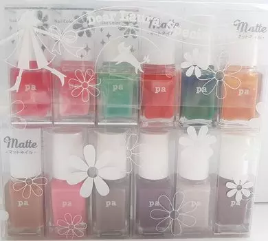 Специальный набор лаков для ногтей Pa Nail Color Premier 6 мл x 12 цветов