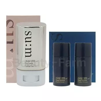 Специальный набор Sum 37 Degree Sunaway Velvet Sun Stick 18 г (+ Sum Homme 2 типа для путешествий), Sum Homme 2 вида для путешествий, 1 набор