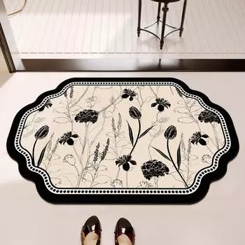 Специальный новый китайский коврик для двери ванной комнаты, впитывающий противоскользящий коврик для ног, мягкий коврик для ванной комнаты с диатомовой грязью и улучшенными ощущениями 40*60CM