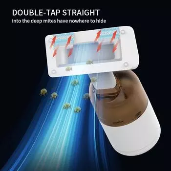 Специальный новый пылесос для удаления клещей, портативная мини-мощная настольная машина для очистки пыли от кровати автомобиля белый