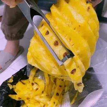 Специальный нож для очистки ананаса из нержавеющей стали, нож для ананаса и джекфрута, удалитель глазков One Size белый
