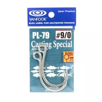 Специальный одинарный крючок Vanfook PL-79, размер 9/0 (5186)
