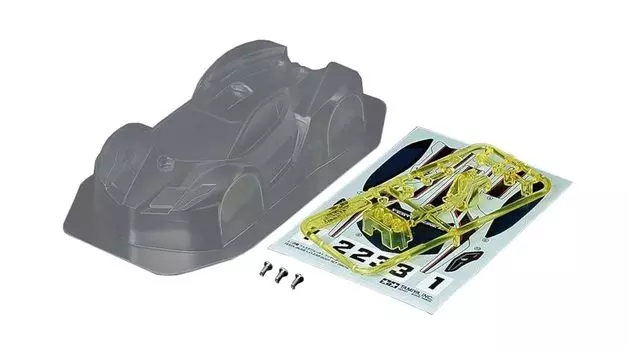 Специальный проект Tamiya Mini 4WD Festa Jaune L, комплект прозрачных корпусов 95614 (сделанный из поликарбоната)