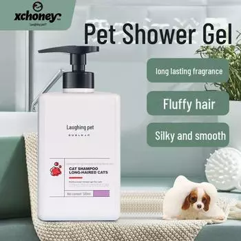 Специальный шампунь для кошек с устойчивым ароматом от зудящего черного подбородка - гель для чистки домашних животных 500ml
