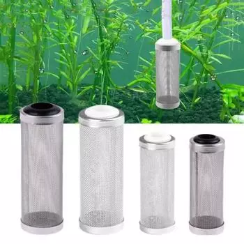 Специальный входной фильтр притока 12/16 мм впускной фильтр предварительный фильтр крышка для аквариума S белый