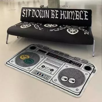 Специальный винтажный радиоприемник, имитация кашемирового ковра, украшение для спальни, одеяло, дверь ванной, впитывающий нескользящий коврик 40x60cm 16x24inch