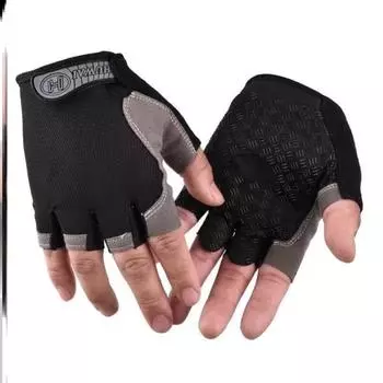 Special Pull-up Exercise Kids Non Slip Gloves Black [Non Slip] net half finger(Rapid delivery) S