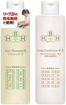 Специалист по росту волос Leave 21 Acti Shampoo R Scalp Conditioner Для нормальной и сухой кожи, набор из 200 мл Аминокислоты Унисекс и WX