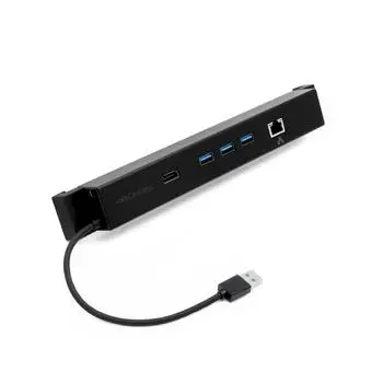 Специализированный концентратор ARCHISS Surface Концентратор для x3 4K-совместимого док-адаптера KICKSTAND Surface [USB / HDMI/LAN] AS-SPHUB01 чёрный