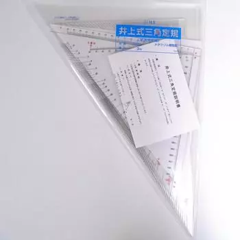 Специализированный магазин по переработке пластика, треугольная линейка в стиле Иноуэ, морской стиль [Inoue Seisakusho] (правитель Иноуэ) чёрный