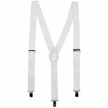 специализированный магазин Подтяжки Простые белые sc00003 [Запонки CUFF.JP] (тип клипа) белый
