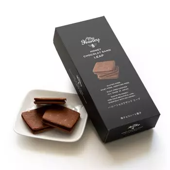 Специализированный магазин сырого меда MY HONEY Honey Chocolat Sandwich LEAP Набор из 5 конфет в маленькой коробке Без сахара Без молочных продуктов Без глютена Без чувства вины