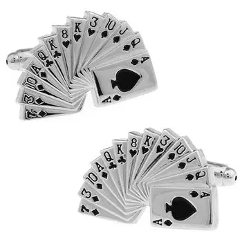 Специализированный магазин запонок CUFF игральные карты запонки для карт запонки запонки n00376 серебряный