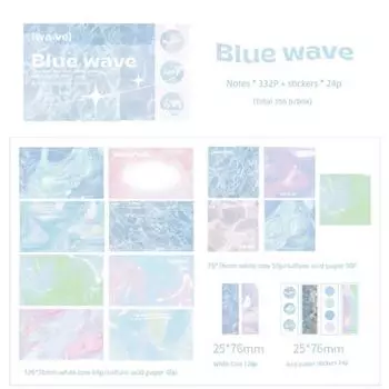 Specific for Calligraphy Practice Comes with Pen Front Small Regular Script Regular Script in Medium and Large Characters Ink Writing Brush Blue wave