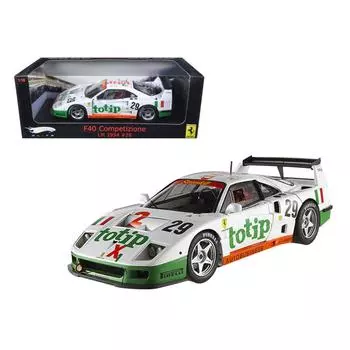 Спецификация Mattel Elite Ferrari F40 Totip 1994 Le Mans 24H Della Angelastri 1/18 #29 A. Олофссон/Л. Ноче/С.