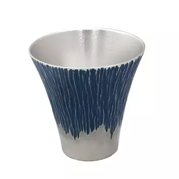Спецификация подарочной упаковки жестяного стакана Osaka Tinware Fuji Blue (Сузуки) Монтана. (Средняя) серебряный