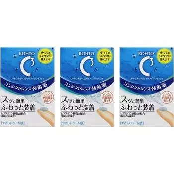[Спецификация] Rohto Contact Care Rohto C Cube Moist Cushion Лекарство для вставки контактных линз 10 мл x 3 упаковки
