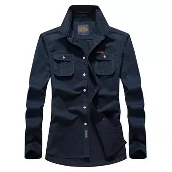 Спецодежда, рубашка, куртка, мужская тонкая куртка большого размера, мытая мужская куртка, рубашка M