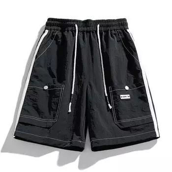 Спецодежда, шорты, мужская тонкая спортивная верхняя одежда, укороченные брюки, повседневные свободные брюки L